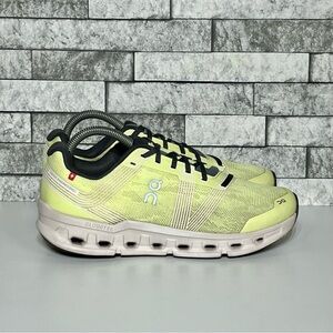 ON Running CloudGo Womens 8.5 Yellow Gray Athletic Shoes